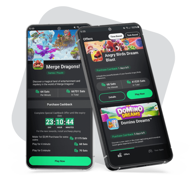 An example of rewarded ad units for gamers on mobile phones.