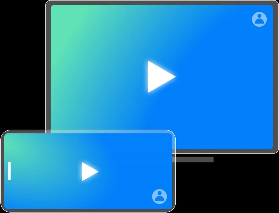 An illustration of streaming ads on a TV and a mobile phone.